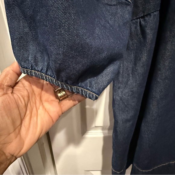 Free People Denim Blue Midi Dress - Picture 3 of 5